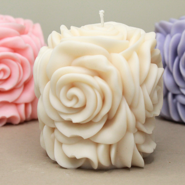 3d Big Flower Candle set of 1
