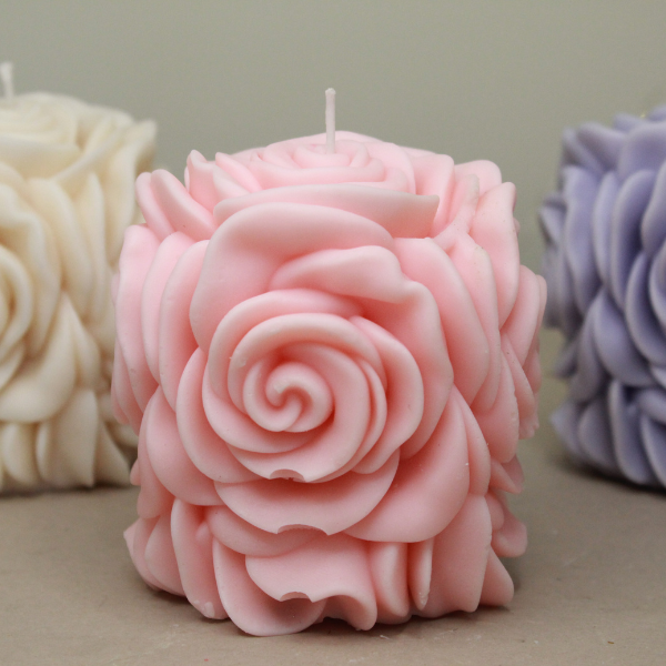 3d Big Flower Candle set of 1