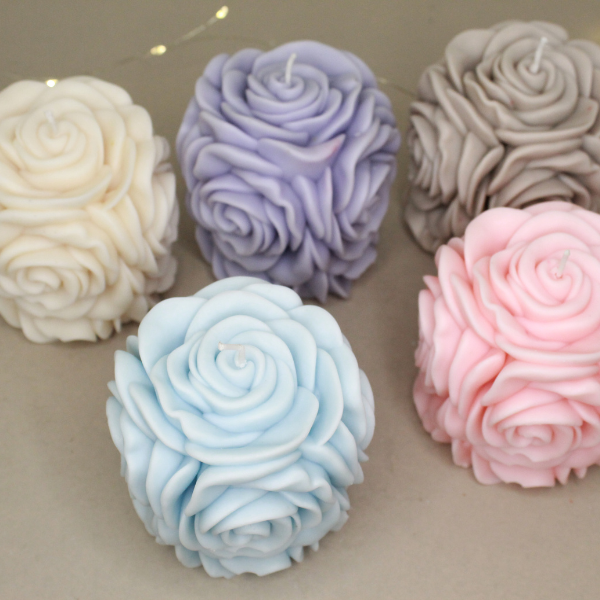 3d Big Flower Candle set of 1