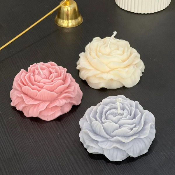 Flower Soy Wax Candle - Set of 2