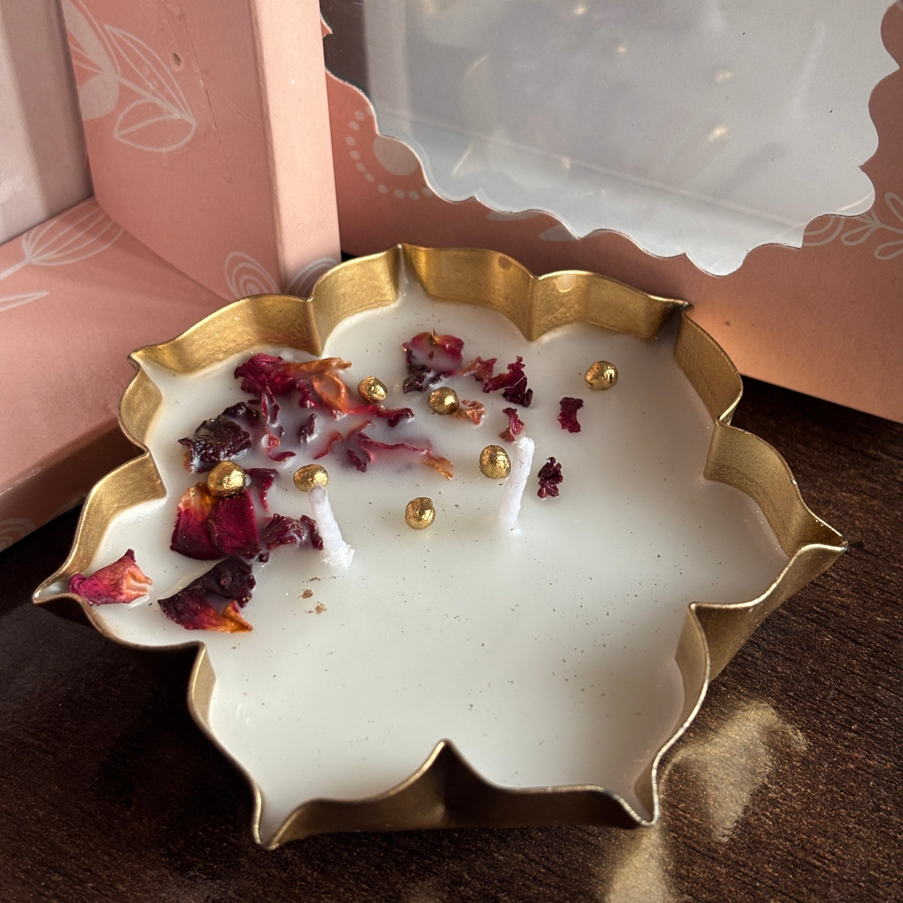 Urli Rose Candle set of 1 - pack of 4