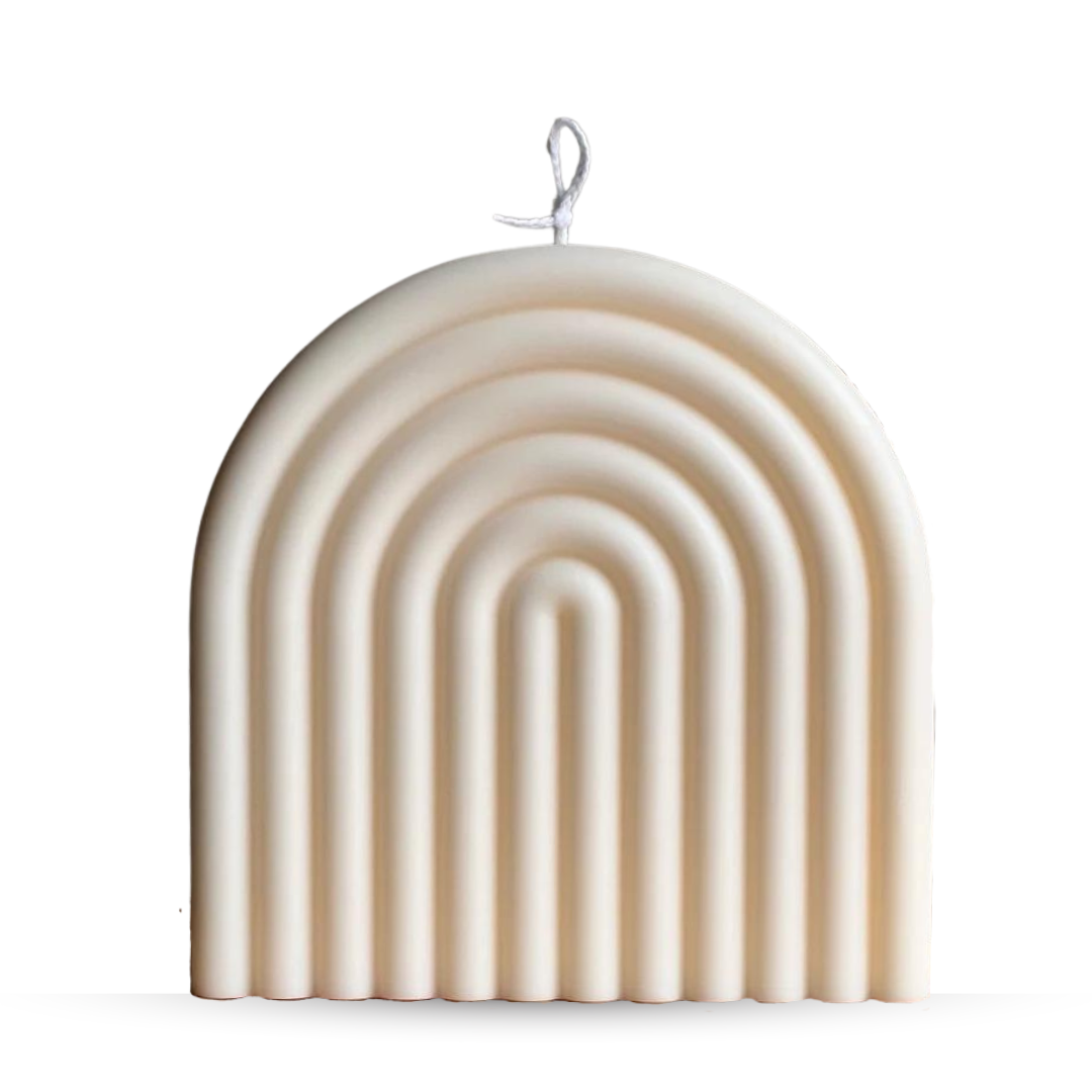 Big Rainbow Shaped Soy Wax Candle- Set of 1